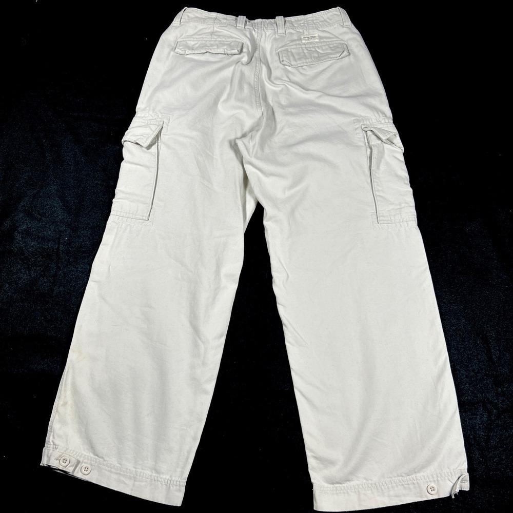 Vintage Gap‎ Standard Cargo Pants Mens 33x30 Khaki Cotton Loose Utility Baggy - Picture 2 of 11